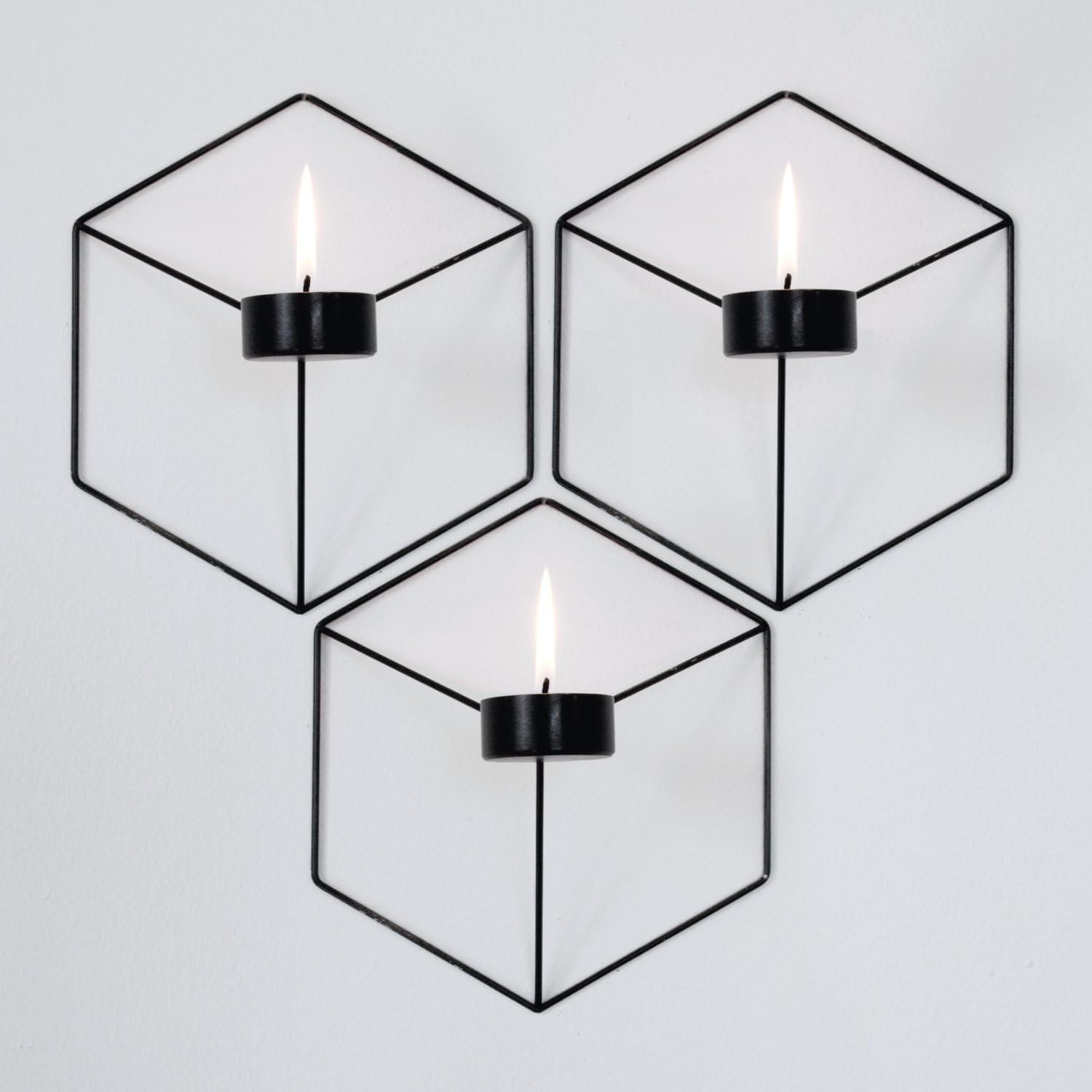 1pc Metal Hexagonal Candle Holder