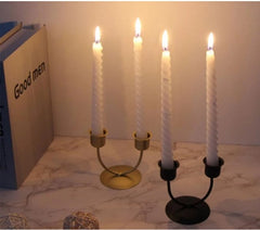 1pc Metal Candle Holder 2 Arm