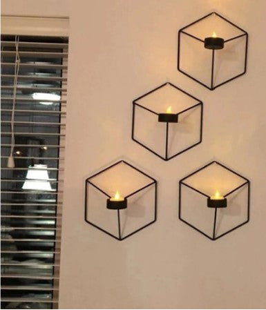 1pc Metal Hexagonal Candle Holder